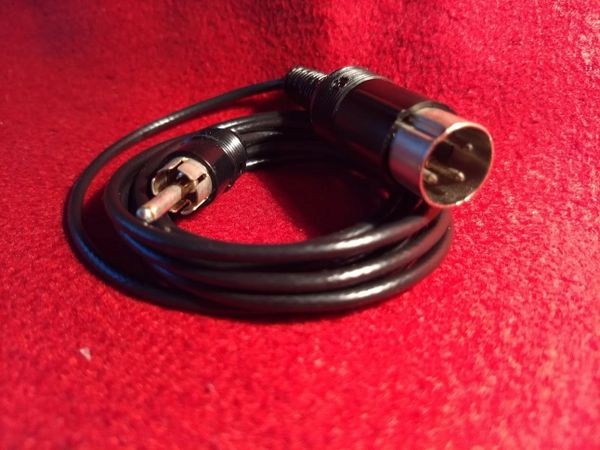 Eumig RCA Line Out to European Din 3-Pin Line In Cable (OEM Part)