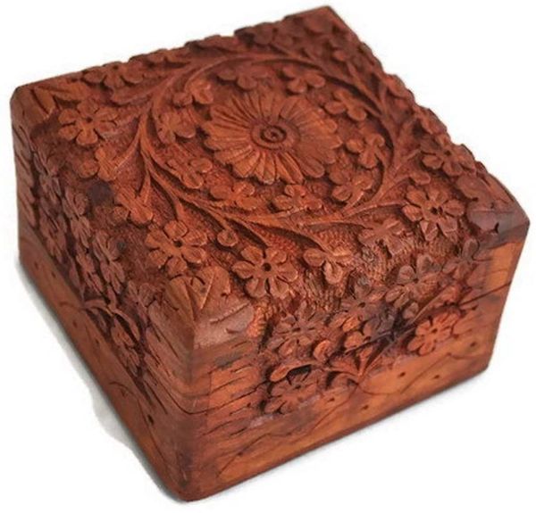 All In One Spirit, Entity and Spell Boosting, Recharging and Bonding Box - Nicely Made 4"x4" Rosewood