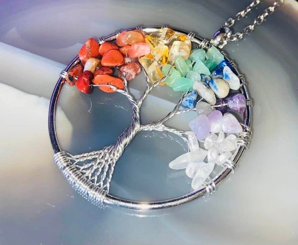 Repair Aura Aligns Charka and Removes Guilt Be 100% Cleansed - Makes Keeper Feel New! - Stunning Chakra Tree Pendant
