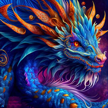 Young Rainbow Dragon - Brings Winning Luck Love and Aura Cleansing - Males and Females! 500 to 1000 Years Old