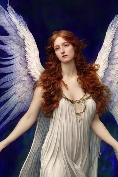 Female Bronwyn Angel - Angel White Art Personal Gain - Wealth, Popularity, Love, and Creativity
