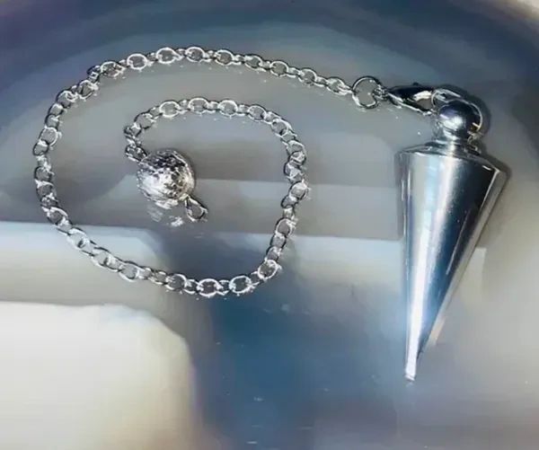 Strawberry Moon Prediction Inner Eye Spelled Pendulum In-Depth Spirit/Entity Communication - Stunning Silver Color