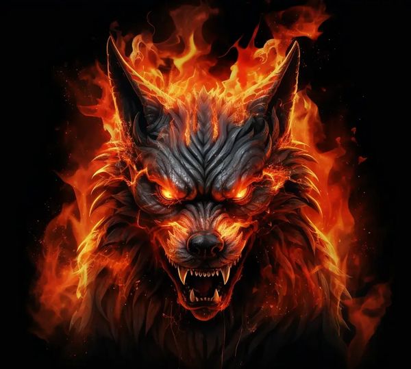 Male Hell Hound Of Perfect Power - Dark Warrior and Guardian Capable Of Chaos Justice Magick!