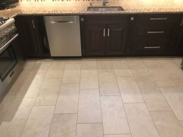 Bensonhurst kitchen tile floor remodel