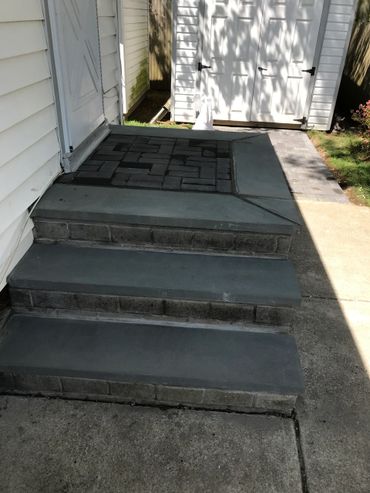 New stone steps