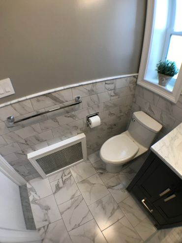 Bay Ridge Bathroom renovated toilet