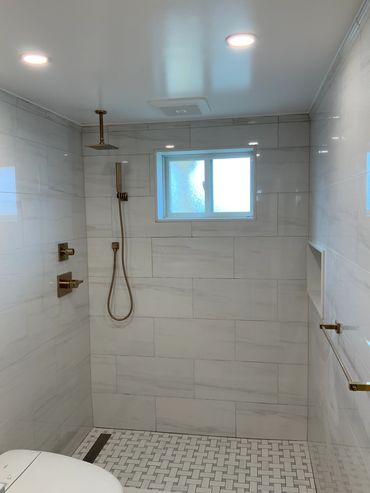 Mill Basin shower tile floor