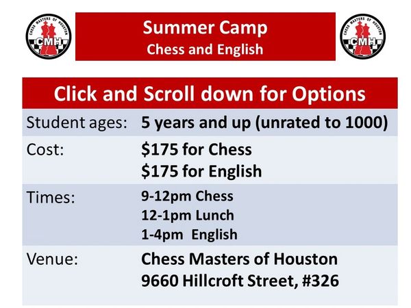 Chess and English Summer Camp 2024