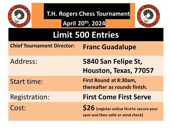 T.H. Rogers Chess Tournament 2024