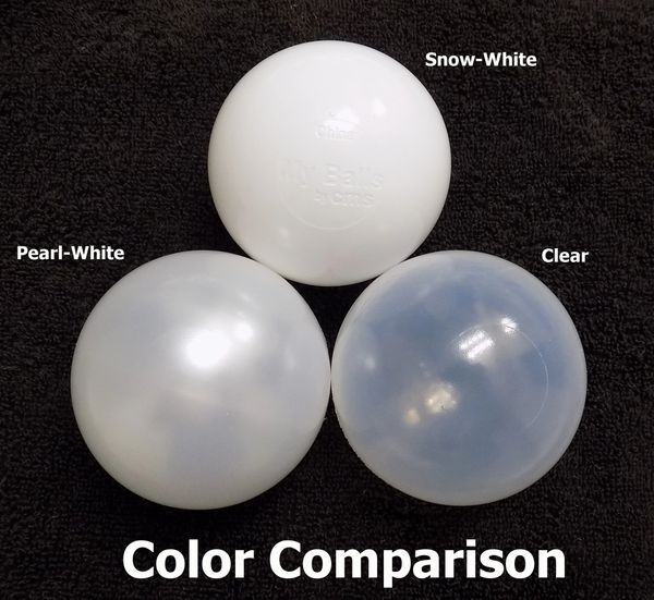 Jumbo 3" Macaron Color w/ Pearl Sheen Wedding Ball Pit Balls HD Commercial Grade 