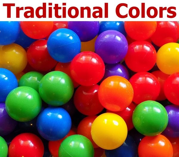 Details about   Pack of 300 Special Mix Red Blue Yellow Color Jumbo 3" HD Commercial Grade Balls 