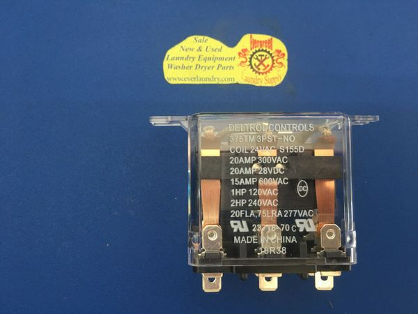 Speed Queen OEM Dryer Relay Part # 70210901P 24 V50/60 HZ 3PST-NO PKG