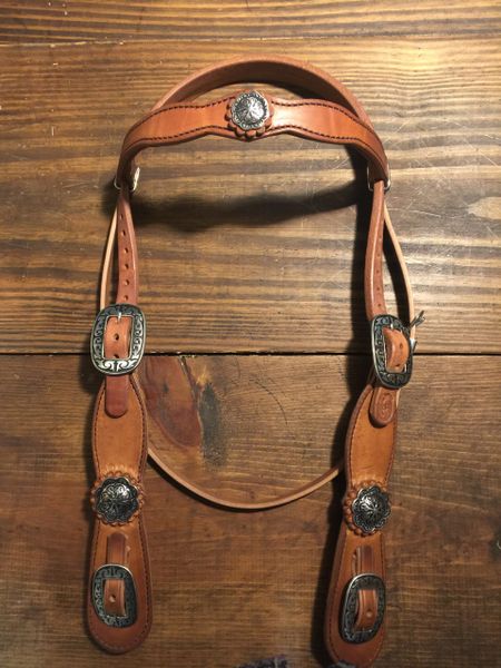 Cowboy Headstall | Olen Clark Custom Saddles and Tack