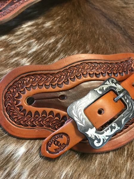 Spur Straps two tone v2 | Olen Clark Custom Saddles and Tack