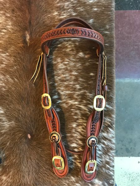 Cowboy Headstall | Olen Clark Custom Saddles and Tack