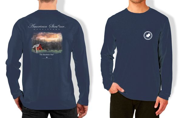 American Strutter 'The Bachelor Pad' Long Sleeve Comfort Colors (Navy)