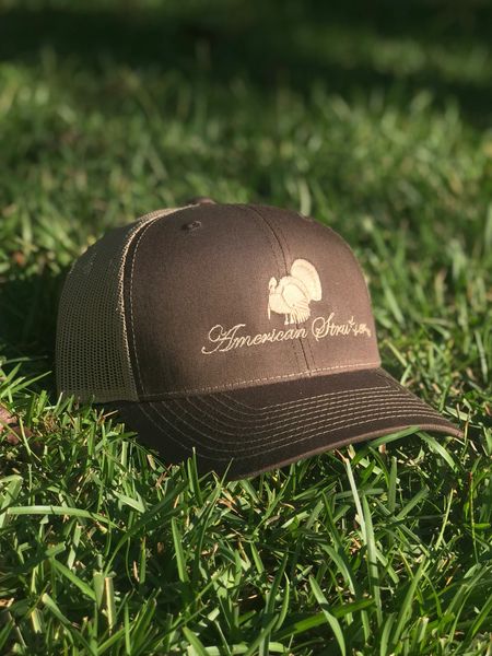 American Strutter® 'FlatLine' Brown and Tan SnapBack Hat