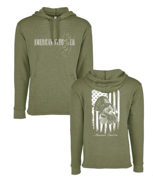 American Strutter 'Strut Marks' Hoodie (Military Green)