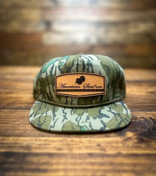 American Strutter Leather Patch - Mossy Oak Rope Hat (Greenleaf)