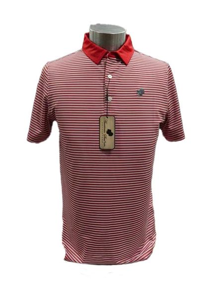 American Strutter® Performance Polo (Red/Gray/White)