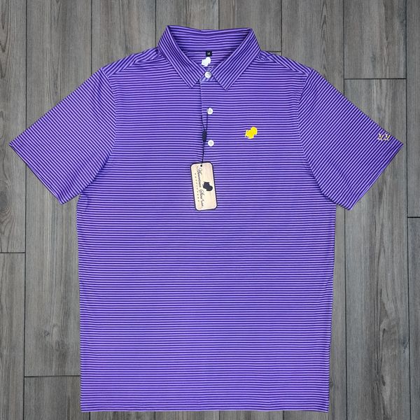 American Strutter® Performance Polo (Purple and Gold)