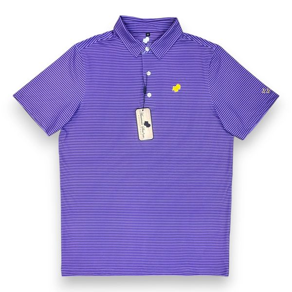 American Strutter® Performance Polo (Purple and Gold)