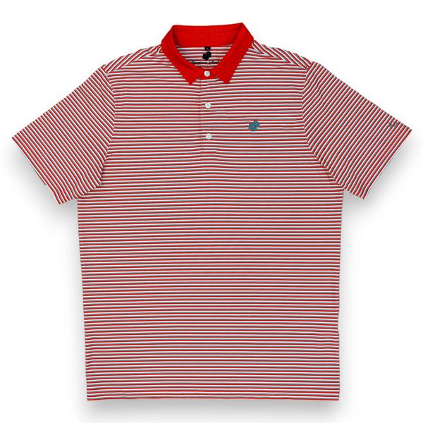 American Strutter® Performance Polo (Red/Gray/White)