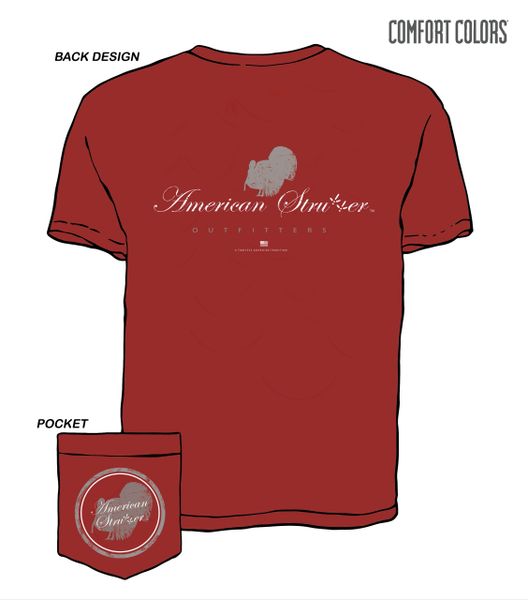 American Strutter® Vintage Collection Men's T-Shirt (Crimson)