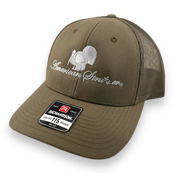 American Strutter® 'FlatLine' All Loden SnapBack Hat