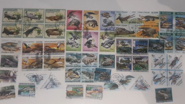 Crocodile Stamps - 25 & 50 different | Philatelyuk