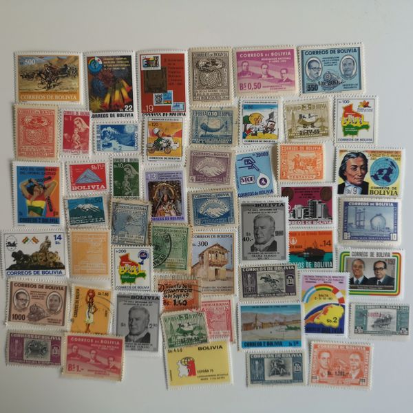 Bolivia Stamps 50 to 1000 different Philatelyuk