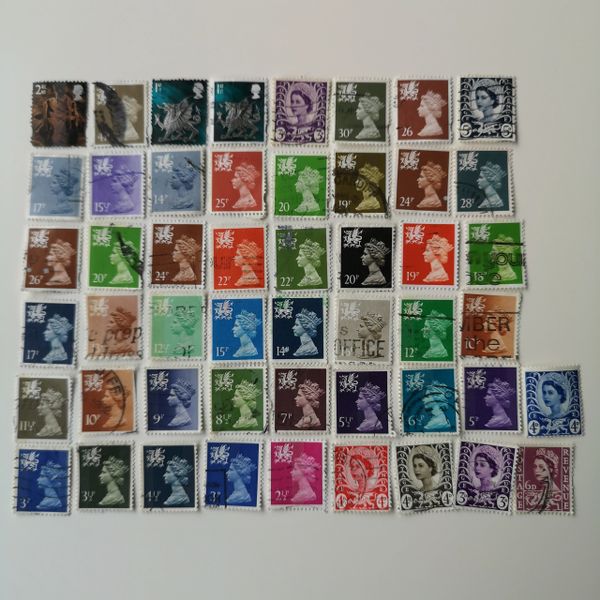 Great Britain Stamps REGIONAL ISSUES WALES 50 to 100 different