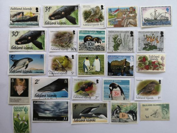 Falkland Islands Stamps 25 To 200 Different Philatelyuk   Rs=w 600,h 600