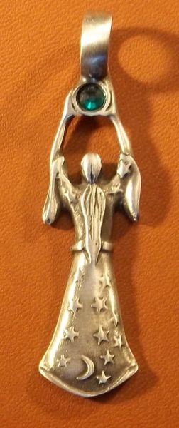 Wizard Pewter Pendant on Neck Cord