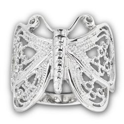 STAINLESS STEEL BUTTERFLY RING