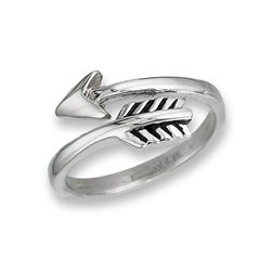 STAINLESS STEEL ADJUSTABLE ARROW RING