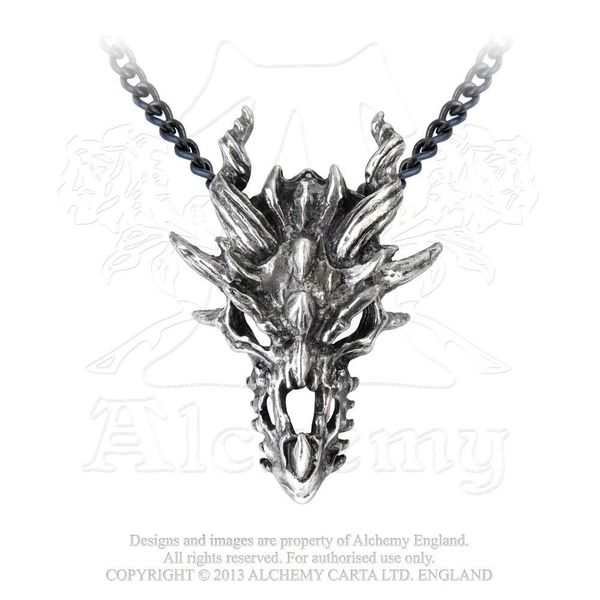 P625 - Dragon Skull Pendant