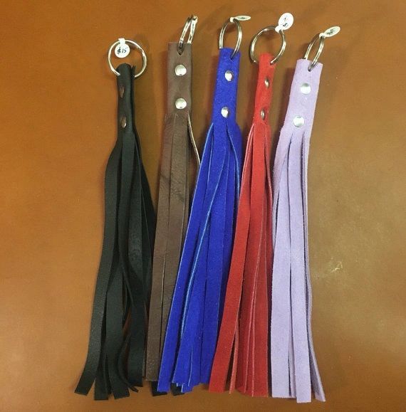 Suede Keychain Fringe Flogger