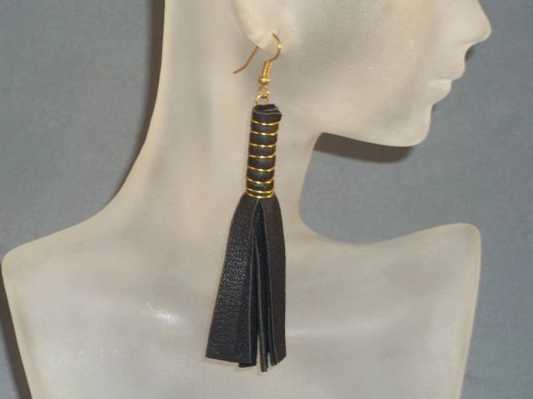 Leather Flogger Earrings