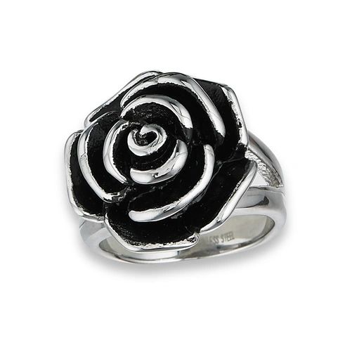 Sterling Silver Rose Ring