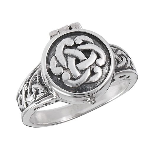 Sterling Silver Celtic Poison Ring