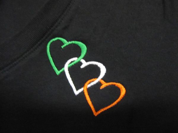 Ladies T-Shirt with 3 Hearts