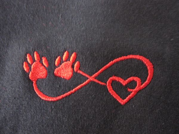 Infinite Paw Print Heart