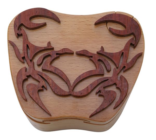 King Crab Wooden Secret Puzzle Box