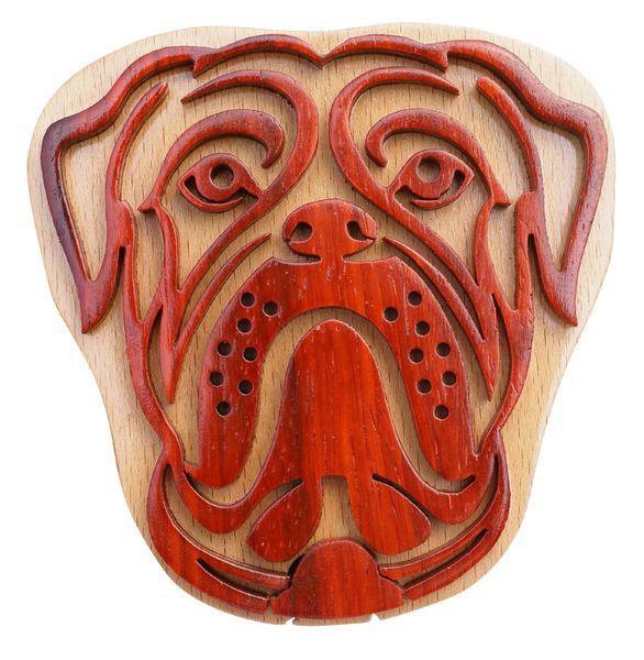 Boxer Dog Wooden Secret Puzzle Box