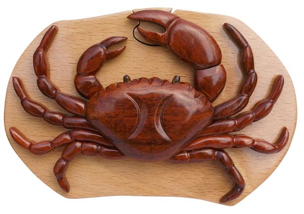 Opilio Crab Hand Made Puzzle Box With Compartment
