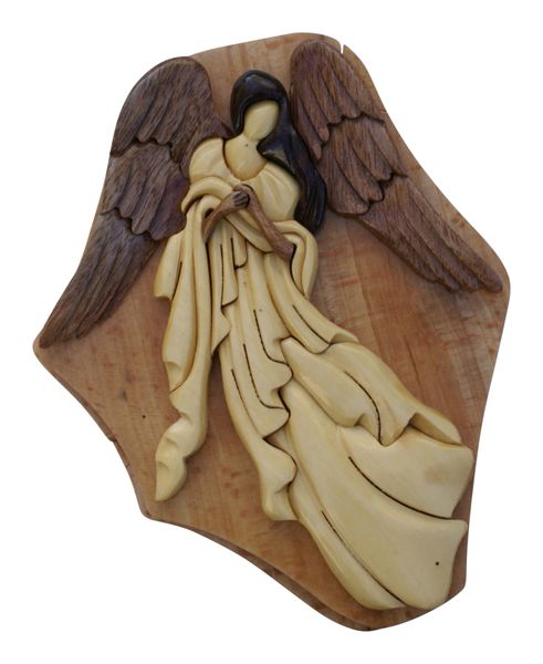 Praying Angel Puzzle Box with Compartment