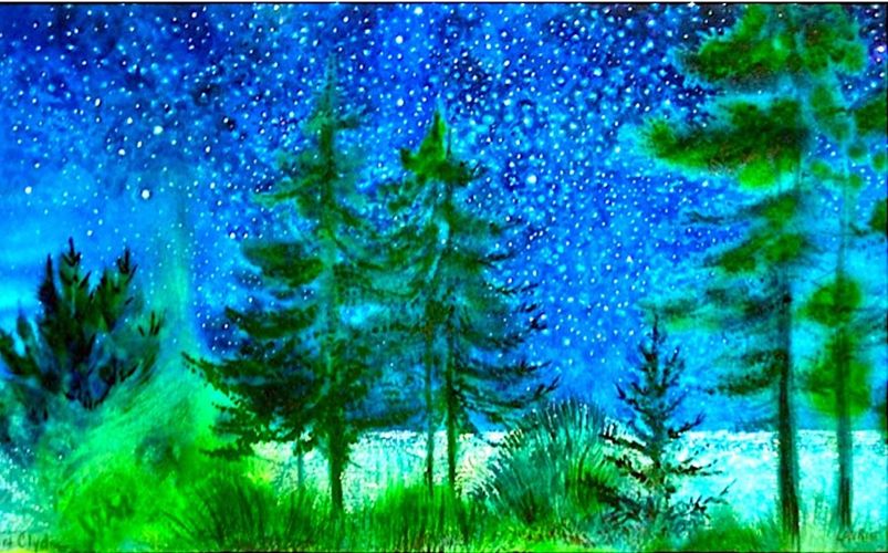 A Sky Filled With Stars
Watercolor