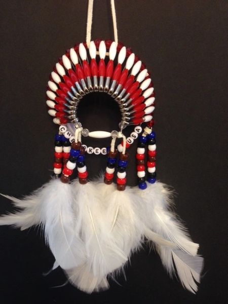 CHEROKEE Heritage USA Mini Head Dress (without) Back Feathers