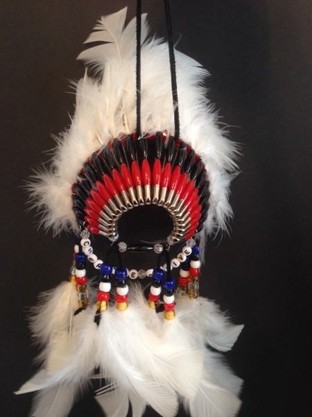 CHEROKEE NATIVE Heritage Mini Head Dress Made in the USA of Cherokee Heritage & Inspiration